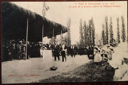 Cpa, Fêtes De Chateauneuf, 17 Mai 1905, La Pose De La Première De L'Hôpital Hospice, éd G.Trochon, Animée, Non écrite - Chateauneuf Sur Charente