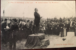 Cpa, Fêtes De Chateauneuf, 17 Mai 1905, M. Laffond Chantant "la Marseillaise", éd G.Trochon, Animée, Non écrite - Chateauneuf Sur Charente