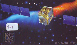 Télécarte Japon * ESPACE (921) * GLOBE * SATELLITE * TERRESTRE * MAPPEMONDE * Telefonkarte Phonecard JAPAN * - Space