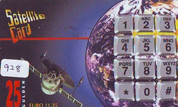 Télécarte NETHERLANDS * ESPACE (928) * GLOBE * SATELLITE * TERRESTRE * MAPPEMONDE * Telefonkarte Phonecard - Ruimtevaart