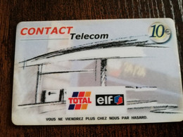 ST MARTIN FRENCH SIDE € 10,-  GAS STATION TOTAL/ELF   CONTACT TELECOM    **4327 ** - Antilles (Françaises)