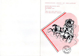 Epreuve D'Artiste Cartonnée --1963--NANTES--signée Robert GOY--"Poste Royale"--timbre EUROPA - Epreuves D'artistes