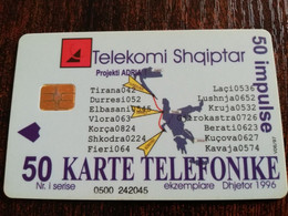 ALBANIA TELEKOMI SHQIPTAR  50 UNITS CHIPCARD /  **4337** - Albania