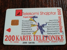 ALBANIA TELEKOMI SHQIPTAR  200  UNITS CHIPCARD /  **4339** - Albanie