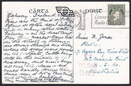 IRELAND - AUSTRALIA UNDERPAID POSTCARD RADIO SLOGAN - Briefe U. Dokumente