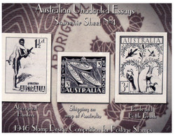 (BB 30) Australian Unadopted Essays - Souvenir Sheet Nº4 (1946 Competition Etc) - Werbemarken, Vignetten