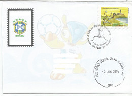 Brazil 2014: Letter With Commemorative Postmark (São Paulo). FIFA World Cup - Brazil 2014. - 2014 – Brazilië