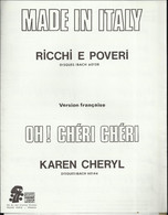 "OH! Chéri, Chéri..." Karen Chéryl. Paroles Françaises H. Petrucci Et D. Barbelivien. - Autres