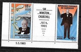 Cameroun Poste Aérienne N° 67A Daté  Winston Churchill Neuf * * B/TB  - Sir Winston Churchill