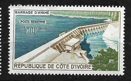 Côte D' Ivoire Poste Aérienne N°20 Barrage D'Ayamé Neuf * * B/TB  - Elettricità