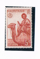 FRANCE .Colonies MAURITANIE N° 76a** (rge Brun) - Unused Stamps