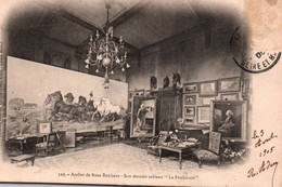 77 / 77 THOMERY - Atelier De Rosa BONHEUR, Son Dernier Tableau "La Foulaison" -  Précurseur 1905 - Other Municipalities