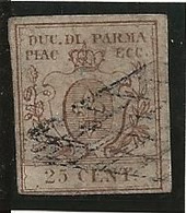 1857-59 25 Cent  Yv 10 Obl - Parme