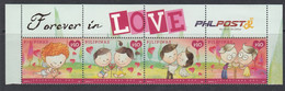 2015 Philippines Love Valentine's Day Complete Strip  Of 4  MNH - Philippines