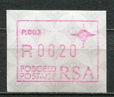 South Africa Südafrika Mi# ATM 6 Postfrisch/MNH - P003 - Frama Labels