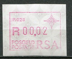 South Africa Südafrika Mi# ATM 6 Postfrisch/MNH - P028 - Frama Labels