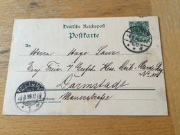 K13 Deutsches Reich Ganzsache Stationery Entier Postal P 36I Von Kreuznach Nach Darmstadt - Entiers Postaux