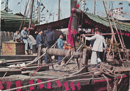 Rare Cpsm Hong-Kong Au Milieu Des Bateaux 1964 - Chine (Hong Kong)