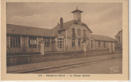 DEPT 79 : édit. Flor Marceau Carrière N° 510 : Celles Sur Belle Le Groupe Scolaire - Celles-sur-Belle