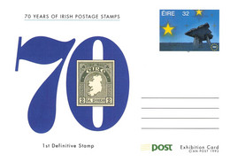 IRELAND - STATIONARY POSTCARDS 70 YEARS OF IRISH POSTAGE  /Q50 - Postal Stationery