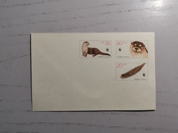 1987 "vom Aussterben Bedrohte Tiere" - Enveloppes - Neuves