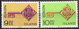 ICELAND # FROM 1968 STAMPWORLD 418-19 - Oblitérés