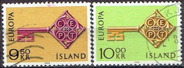 ICELAND # FROM 1968 STAMPWORLD 418-19 - Oblitérés