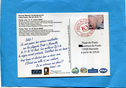 Carte " Pseudo Entier Postal-BELLE POITRINE--Marseilles Lump Beach 2006 - Pseudo-interi Di Produzione Privata