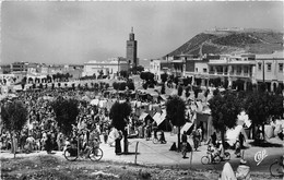 AGADIR- VUE SUR LE SOUK DE TALBORDJT ET LA CASBAH - Agadir