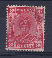 Malaya - Pahang: 1935/41   Sultan Abu Bakar    SG36     8c  Scarlet   Used - Pahang