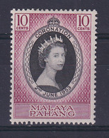 Malaya - Pahang: 1953   Coronation   MH - Pahang
