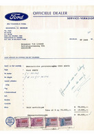 VP FACTURE BELGIQUE 1969 (V2030) FORD Ets TEUGHELS (1 Vue) Neckerpoel 115 MECHELEN Timbres Fiscaux 13500 +8428 FB - Auto's