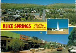 Océanie - Australie - Alice Springs - Panorama From Anzac Hill - Todd Street Mall - War Memorial, Anzac Hill - Outback