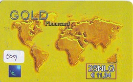 Carte Prépayée NETHERLANDS * NEDERLAND * MAP (529)  * GLOBE * SATELLITE * TERRESTRE * ESPACE MAPPEMONDE * TK Phonecard - Espacio