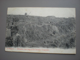 Delcampe - LESSINES 1907 - ELEVATEUR ET UN ETAGE DE LA CARRIERE TACQUENIER - Lessines