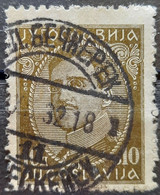 KING ALEXANDER-10 D-POSTMARK VEL. BEČKEREK-VOJVODINA-SERBIA-YUGOSLAVIA-1931 - Gebraucht