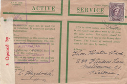 COVER AUSTRALIA. ACTIVE SERVICE. OPENED BY CENSOR 706 - Storia Postale