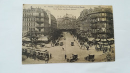CPA ANIMEE CIRCULEE EN 1924 - TIMBRE ENLEVE - PARIS - GARE DU NORD ET BOULEVARD DE DENAIN - Pariser Métro, Bahnhöfe