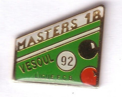 C25 Pin's BILLARD MASTERS 1B Vesoul Haute-Saone Achat Immédiat - Billiards