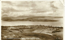 REAL PHOTOGRAPHIC POSTCARD - CUMBRAES - BUTE AND ARRAN HILLS FROM LARGS - AYRESHIRE - Ayrshire