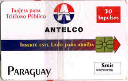PARAGUAY : PARC11 30imp Red ANTELCO + Paraguay USED - Paraguay