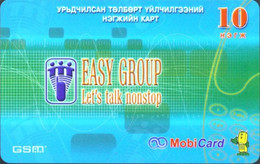 MONGOLIA : MNGR03 10U MobiCard EASY GROUP USED - Mongolie