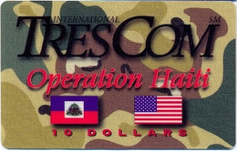 HAITI : HAIPA1 10$ TRESCOM Operation Haiti (camouflage) MINT Exp: 04/97 - Haití