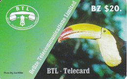 BELIZE : BLZR03 BZ$20 Toekan Bird USED - Belize