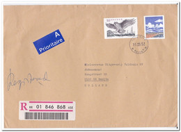 Zweden 1992, Registered Letter From Tyresö To Netherland - Brieven En Documenten
