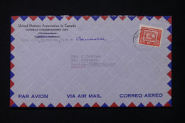 CANADA - Enveloppe United Nations Association In Canada à Markham Pour La Suisse - L 82931 - Cartas & Documentos