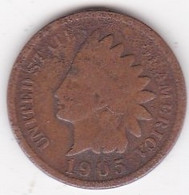 Etats-Unis . One Cent 1905 . Indian Head - 1859-1909: Indian Head