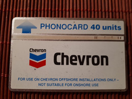 Phonecard Chevron 372 F Used  Rare - Boorplatformen