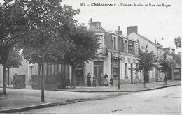 INDRE - 36 - CHATEAUROUX - Rue Des Marins Et Rue Des Pages - Commerce Animé Actuellement Tabac Le Longchamp Edit. Th. G. - Chateauroux