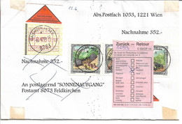 1580s: Heimatbeleg 8783 Gaishorn Am See 1995, Automatenmarken- Frankatur Nachnahme Portogerecht - Liezen
